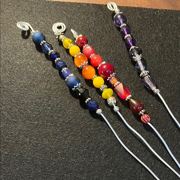 Other - Colorful Beaded Plant Garden Sticks 2/$8